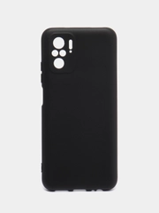 Чехол Xiaomi Redmi Note 10 / Redmi Note 10S / Poco M5s черный силиконовый Редми Нот Поко
