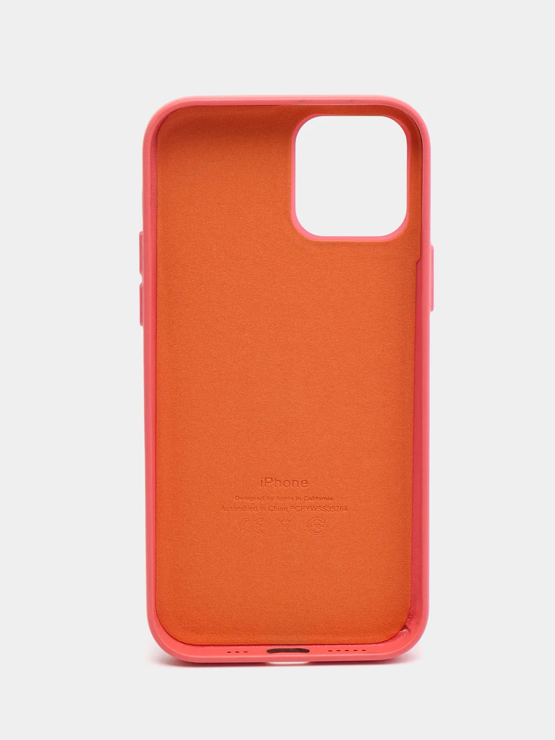 Коралловый чехол Leather Case, для IPhone 12/ 12 Pro/ 12 Pro Max, под кожу