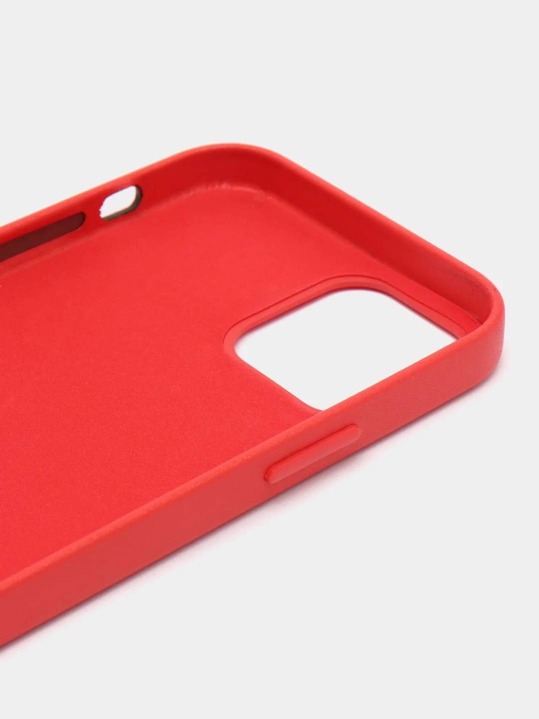 Красный чехол Leather Case, для IPhone 12/ 12 Pro/ 12 Pro Max, под кожу