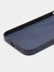 Синий меланж чехол Leather Case, для IPhone 12/ 12 Pro/ 12 Pro Max, под кожу