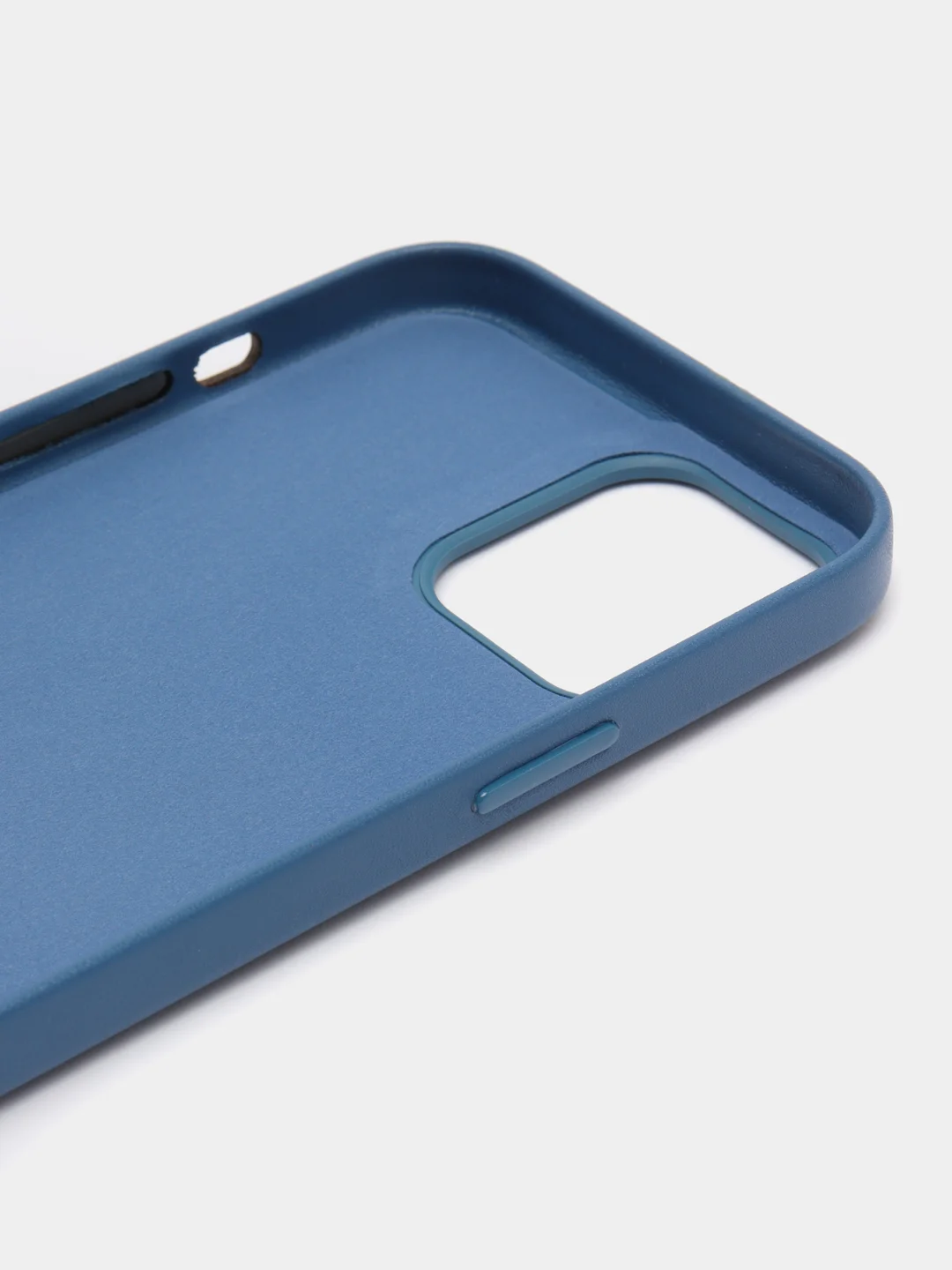 Синий чехол Leather Case, для IPhone 12/ 12 Pro/ 12 Pro Max, под кожу