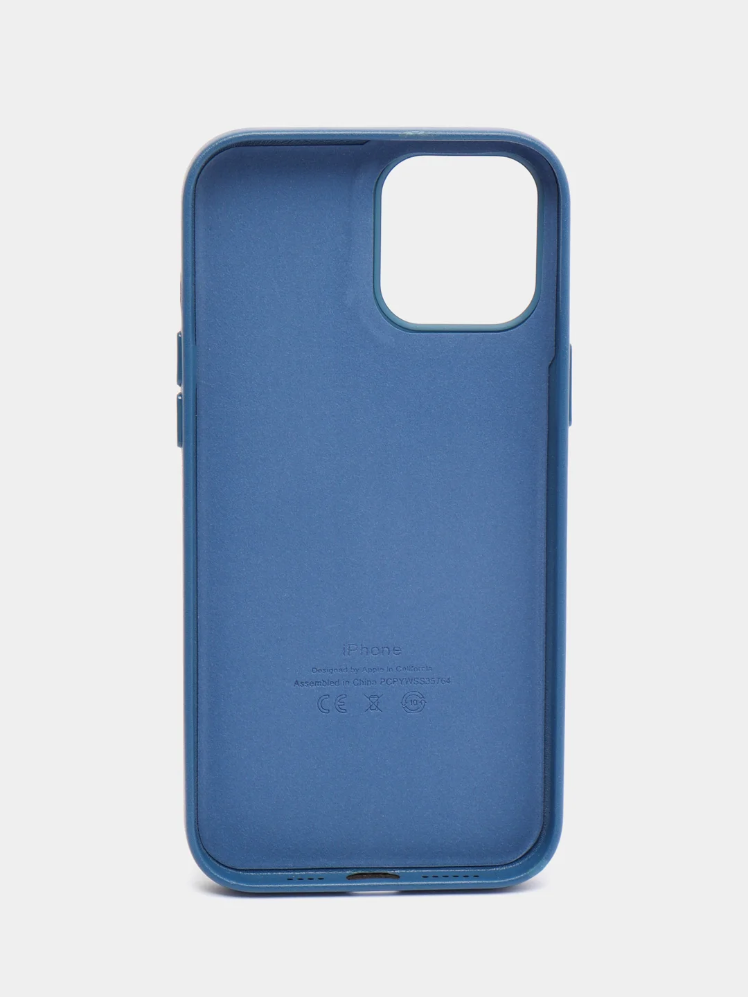 Синий чехол Leather Case, для IPhone 12/ 12 Pro/ 12 Pro Max, под кожу