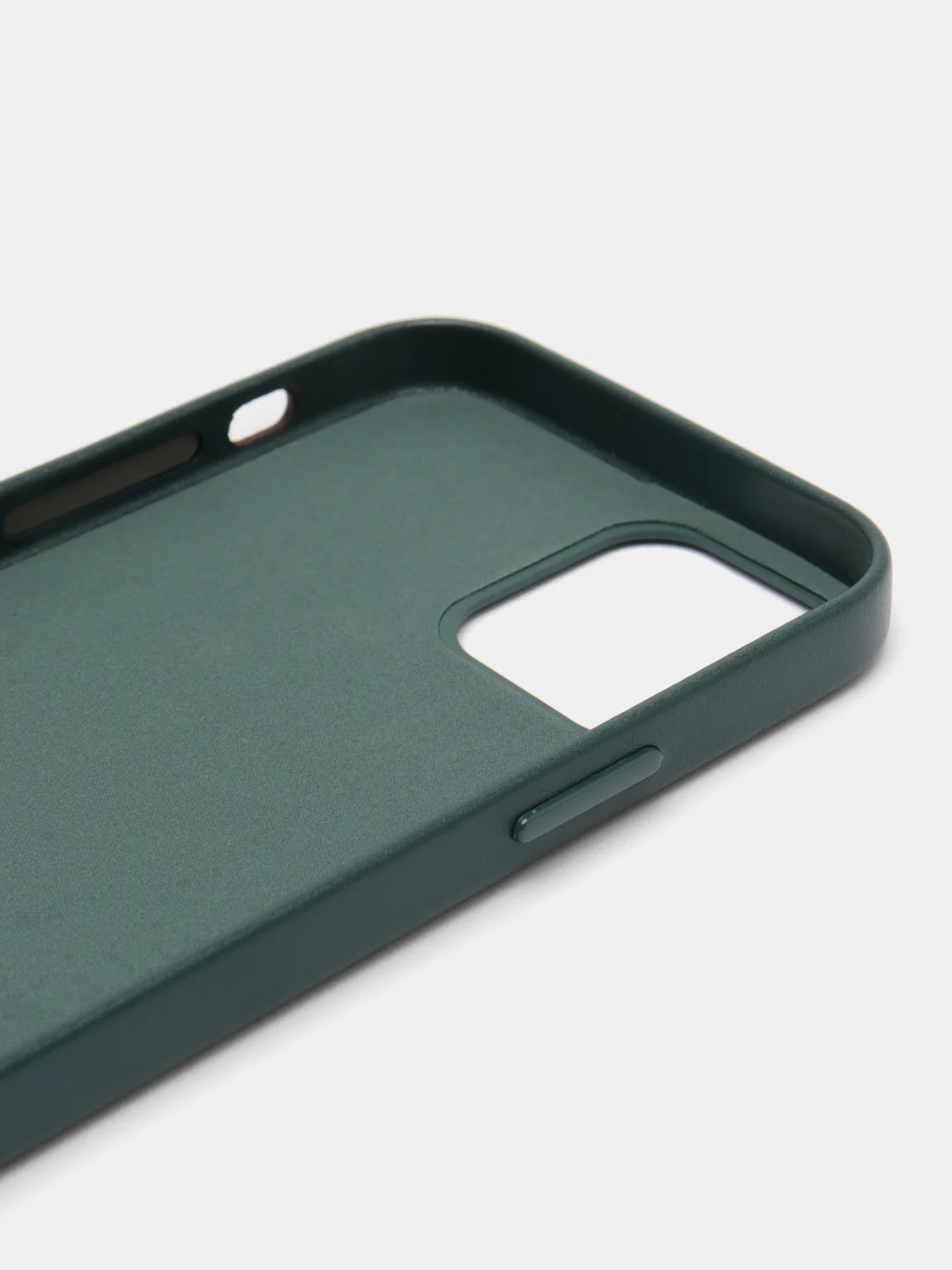 Зеленый чехол Leather Case, для IPhone 12/ 12 Pro/ 12 Pro Max, под кожу