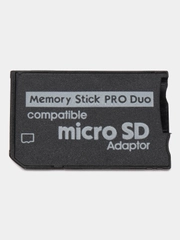 Адаптер переходник MicroSD карты памяти для Memory Stick Pro Duo PSP