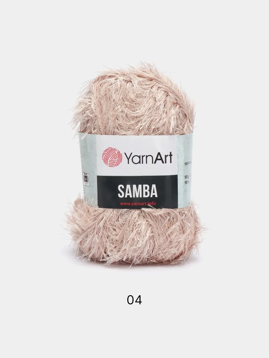Бежевый пряжа травка YarnArt Samba, 150 м, 100 г, полиэстер