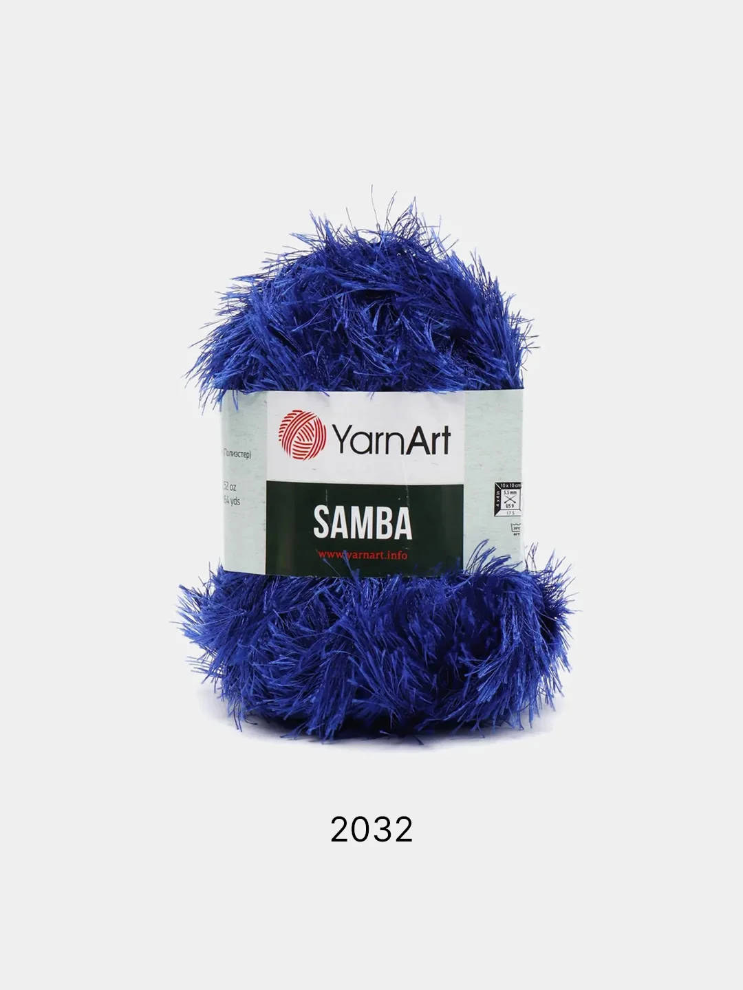 Лазурный пряжа травка YarnArt Samba, 150 м, 100 г, полиэстер