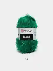 Лесной зеленый пряжа травка YarnArt Samba, 150 м, 100 г, полиэстер