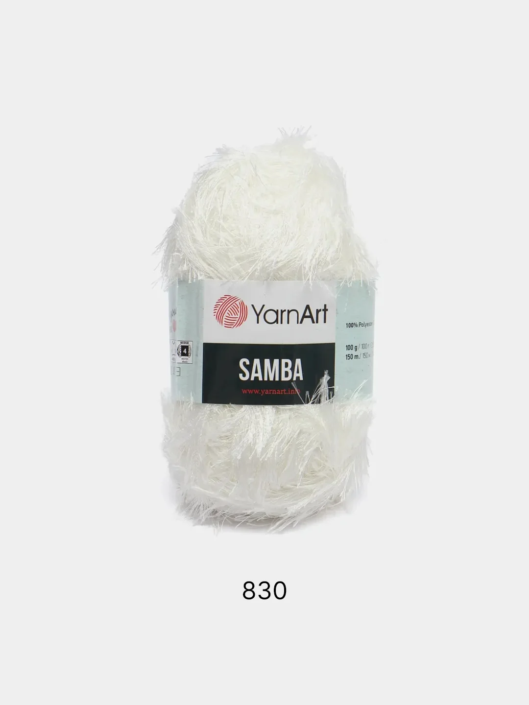 Молочный пряжа травка YarnArt Samba, 150 м, 100 г, полиэстер