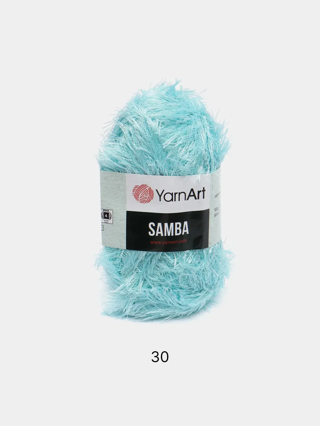 Небесно-голубой пряжа травка YarnArt Samba, 150 м, 100 г, полиэстер