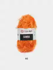 Оранжевый пряжа травка YarnArt Samba, 150 м, 100 г, полиэстер