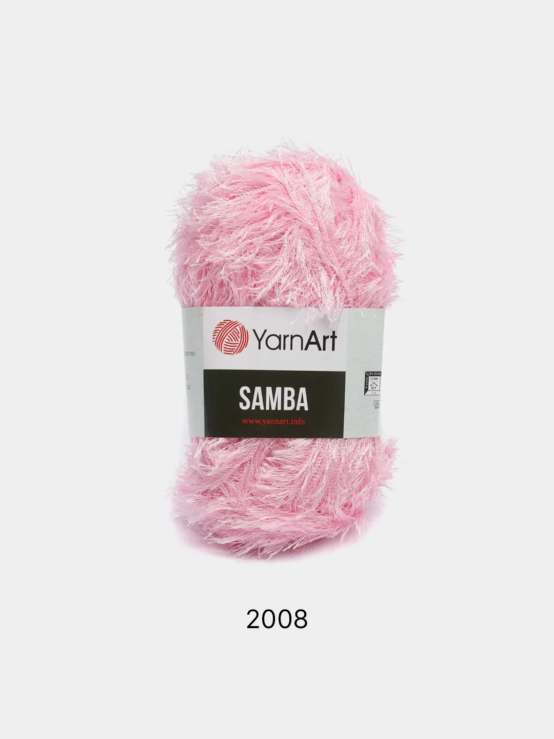Розовый пряжа травка YarnArt Samba, 150 м, 100 г, полиэстер
