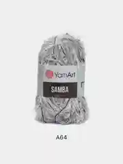 Серый металлик пряжа травка YarnArt Samba, 150 м, 100 г, полиэстер