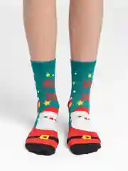 Бордовый носки женские новогодние