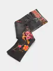 Черный лосины детские утепленные