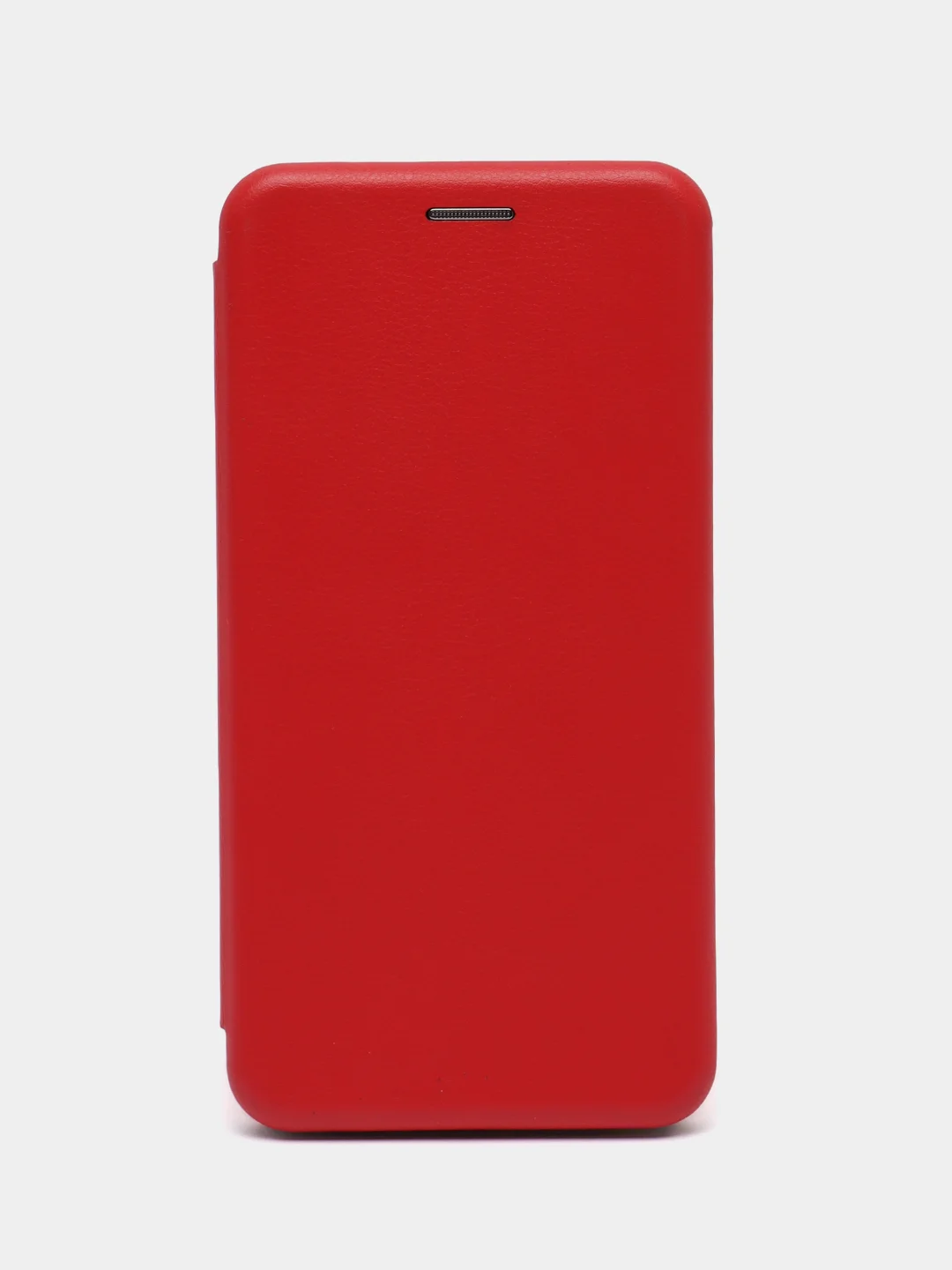 Красный чехол-книжка на Xiaomi Redmi 5 из эко кожи, с карманом для карт