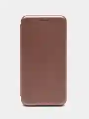 Розовый чехол-книжка на Xiaomi Redmi 5 из эко кожи, с карманом для карт