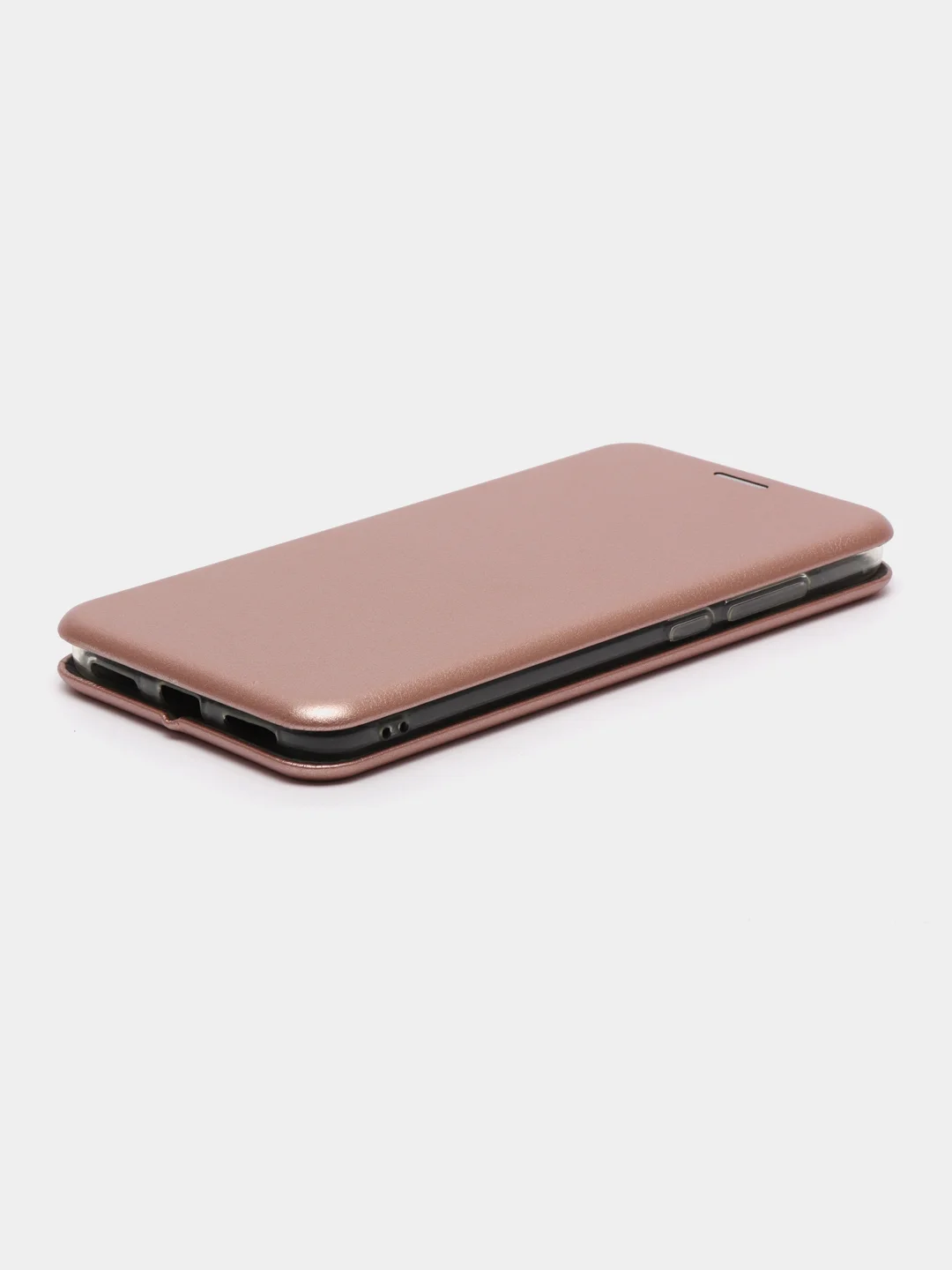 Розовый чехол-книжка на Xiaomi Redmi 5 из эко кожи, с карманом для карт