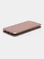 Розовый чехол-книжка на Xiaomi Redmi 5 из эко кожи, с карманом для карт
