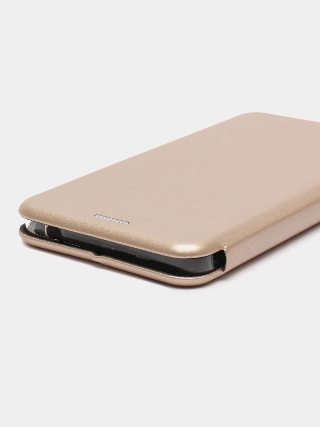 Золотой чехол-книжка на Nokia 6.1, из экокожи, с карманом для карт