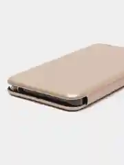 Золотой чехол-книжка на Nokia 6.1, из экокожи, с карманом для карт