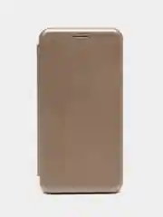Золотой чехол-книжка на Nokia 6.1, из экокожи, с карманом для карт