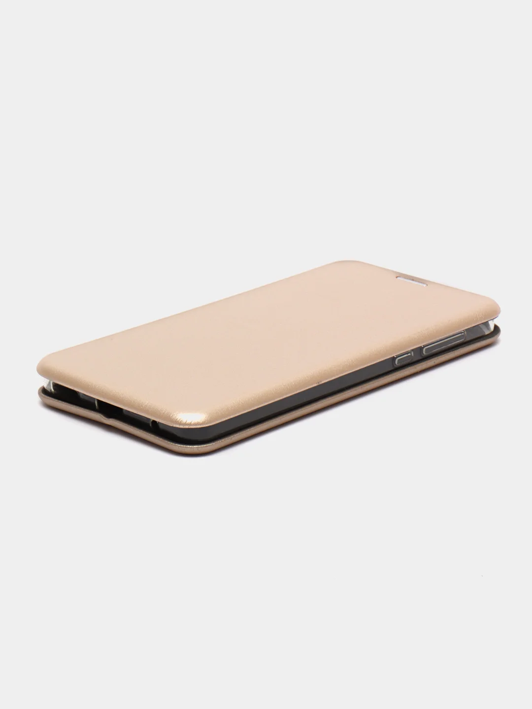 Золотой чехол-книжка на Nokia 6.1, из экокожи, с карманом для карт