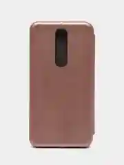 Розовый чехол-книжка на Nokia 2.1, 3.1, 5.1 из экокожи, с карманом для карт