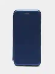 Синий чехол-книжка на Nokia 7.1, из экокожи, с карманом для карт