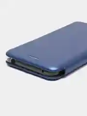 Синий чехол-книжка на Nokia 7.1, из экокожи, с карманом для карт