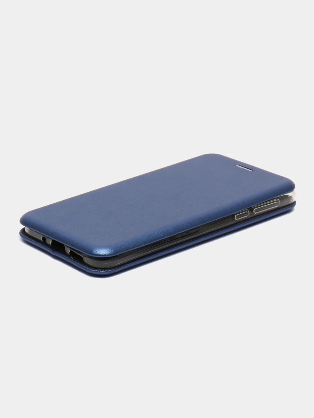 Синий чехол-книжка на Nokia 7.1, из экокожи, с карманом для карт