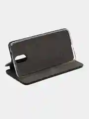 Черный чехол-книжка на Nokia 2.1, 3.1, 5.1 из экокожи, с карманом для карт