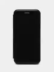 Черный чехол-книжка на Nokia 7.1, из экокожи, с карманом для карт