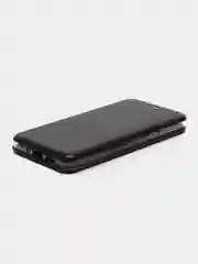 Черный чехол-книжка на Nokia 7.1, из экокожи, с карманом для карт