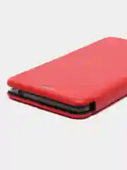 Красный чехол-книжка на Nokia 2.1, 3.1, 5.1 из экокожи, с карманом для карт