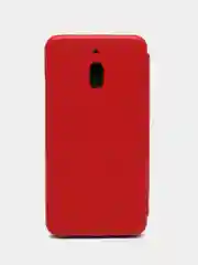 Красный чехол-книжка на Nokia 2.1, 3.1, 5.1 из экокожи, с карманом для карт