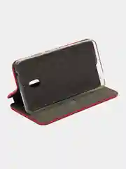 Красный чехол-книжка на Nokia 2.1, 3.1, 5.1 из экокожи, с карманом для карт