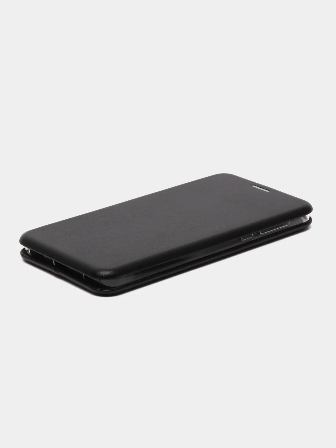 Черный чехол-книжка на Nokia 6.1, из экокожи, с карманом для карт