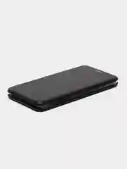 Черный чехол-книжка на Nokia 6.1, из экокожи, с карманом для карт
