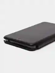 Черный чехол-книжка на Nokia 6.1, из экокожи, с карманом для карт