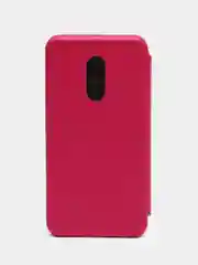 Фуксия чехол-книжка на Xiaomi Redmi 5 из эко кожи, с карманом для карт