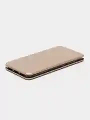 Золотой чехол-книжка на Xiaomi Redmi 5 из эко кожи, с карманом для карт