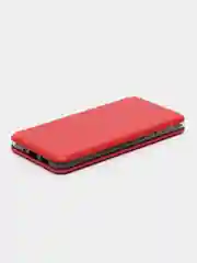 Красный чехол-книжка на Nokia 7.1, из экокожи, с карманом для карт
