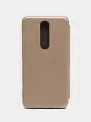 Золотой чехол-книжка на Nokia 2.1, 3.1, 5.1 из экокожи, с карманом для карт