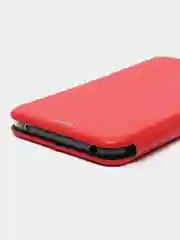 Красный чехол-книжка для Nokia 7.1 Plus, из экокожи, с карманом для карт