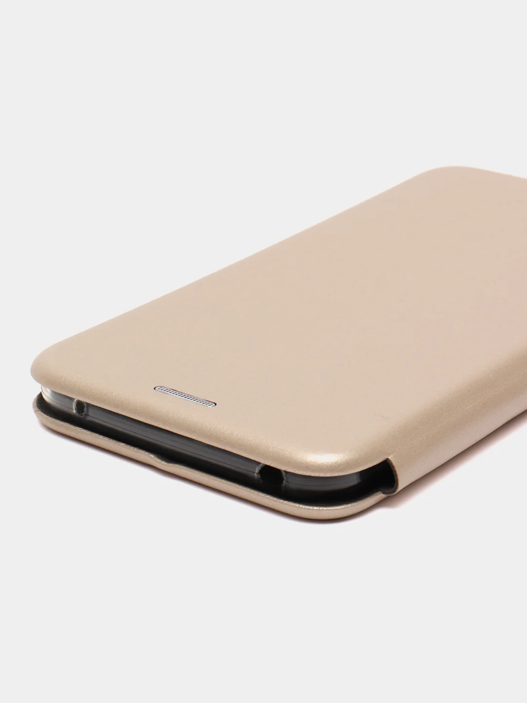 Золотой чехол-книжка для Nokia 7.1 Plus, из экокожи, с карманом для карт