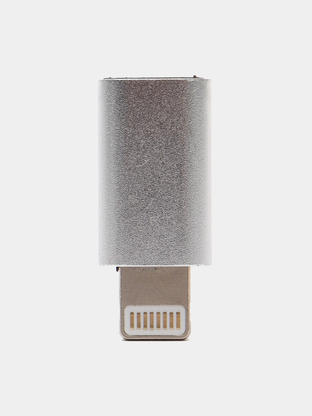 Переходник micro USB на Lightning 8-pin, с микро на лайтинг, алюминий