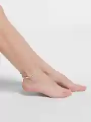 Серебряный браслет на ногу
