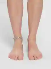 Серебряный браслет на ногу