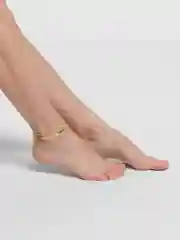 Золотой браслет на ногу