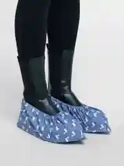 Синий бахилы многоразовые
